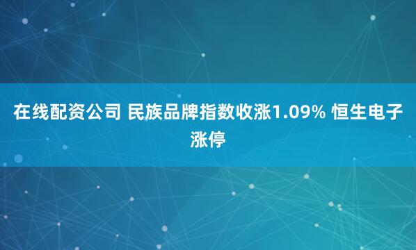 在线配资公司 民族品牌指数收涨1.09% 恒生电子涨停